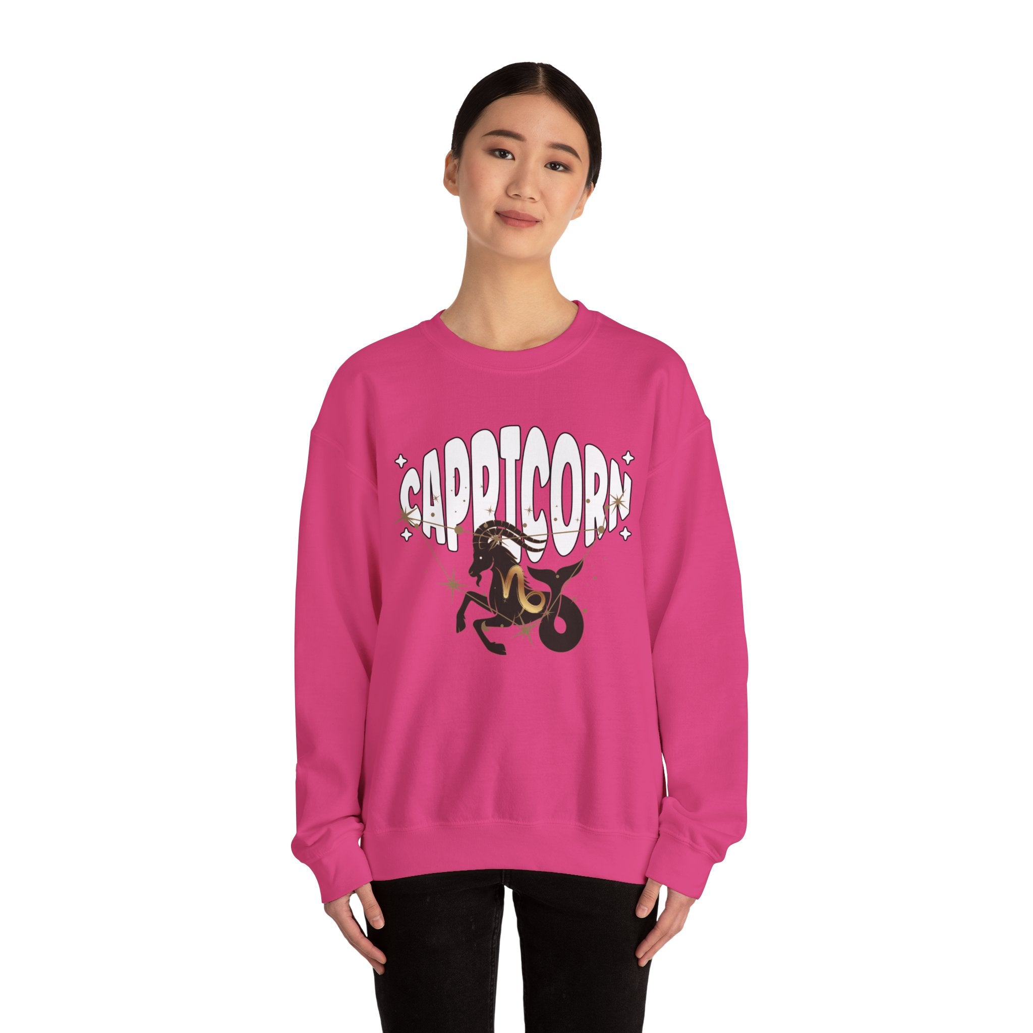 Capricorn Zodiac Casual Unisex Crewneck Sweatshirt